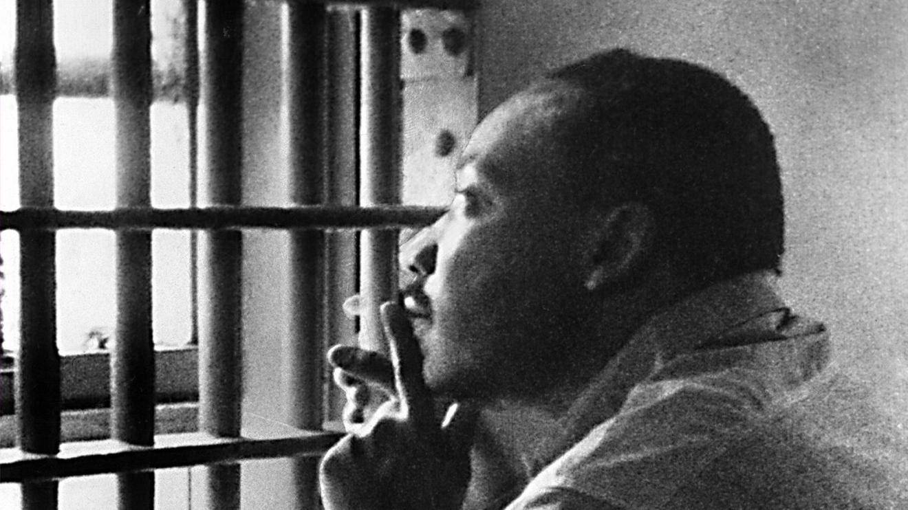 Photo of Rev. Dr. Marlin Luther King Jr. in jail